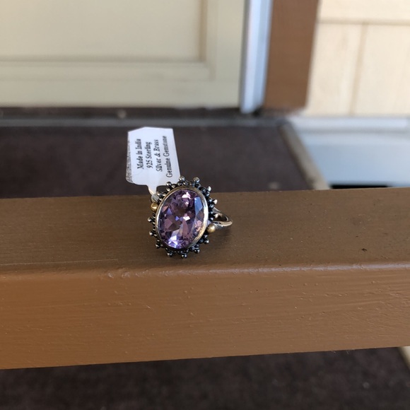 NWT Stunning Amethyst & 925 Sterling Silver Ring 💍 Size 8 - Picture 16 of 17